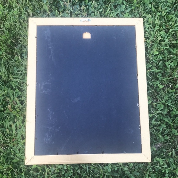 VTG framed Knitting Kitten Cat cross stitch. Cat lovers. love me, love my cat. - Picture 6 of 6